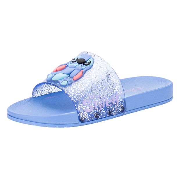 Chinelo Infantil Slide Disney Mania Stitch Grendene Kids 22994 AZUL 26/27