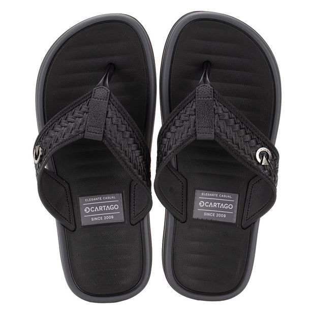 Chinelo Infantil Masculino Coimbra Cartago 12460 PRETO/CINZA 31
