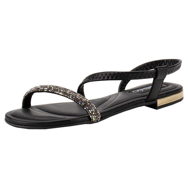 Sandália Feminina Flat Beira Rio 8263968 PRETO 34