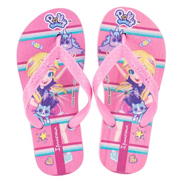 Chinelo Infantil  Polly e Max Steel Ipanema - 26181 ROSA 23/24