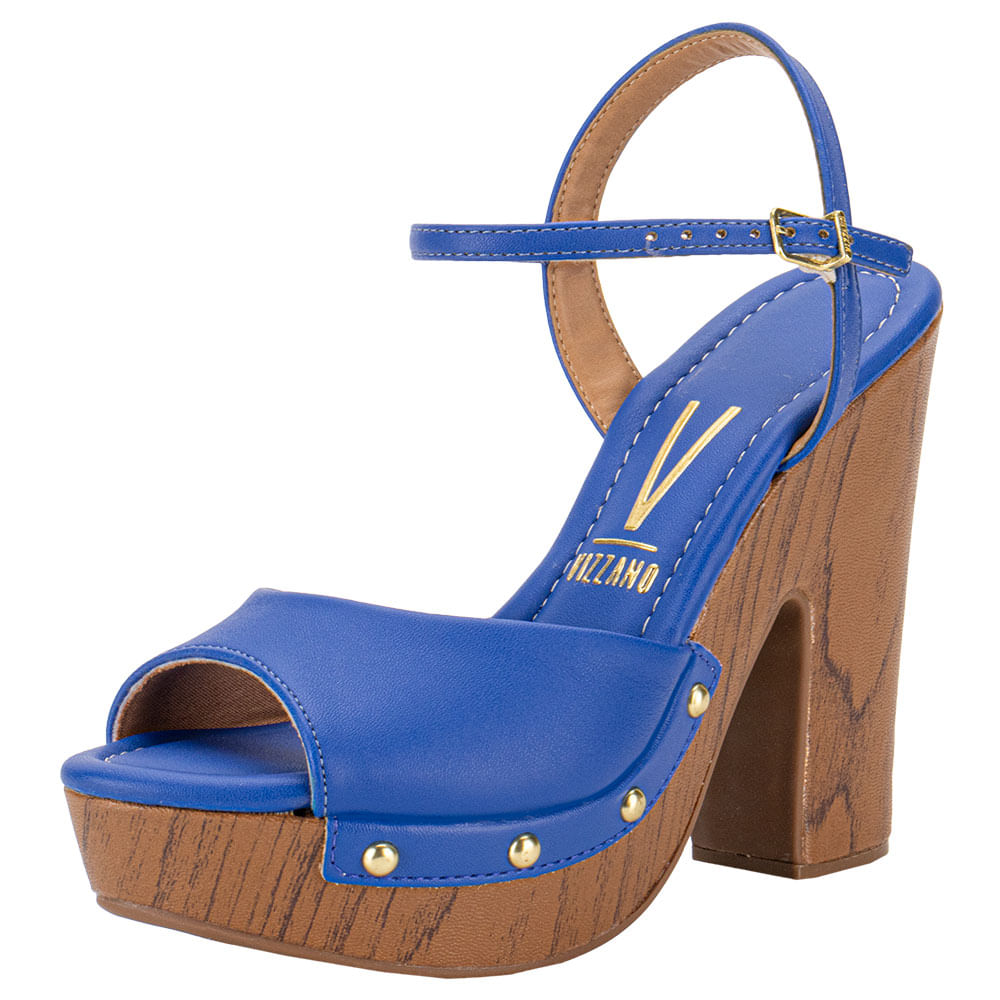 Sandália Salto Alto Meia Pata Vizzano Sandália Feminina Meia Pata