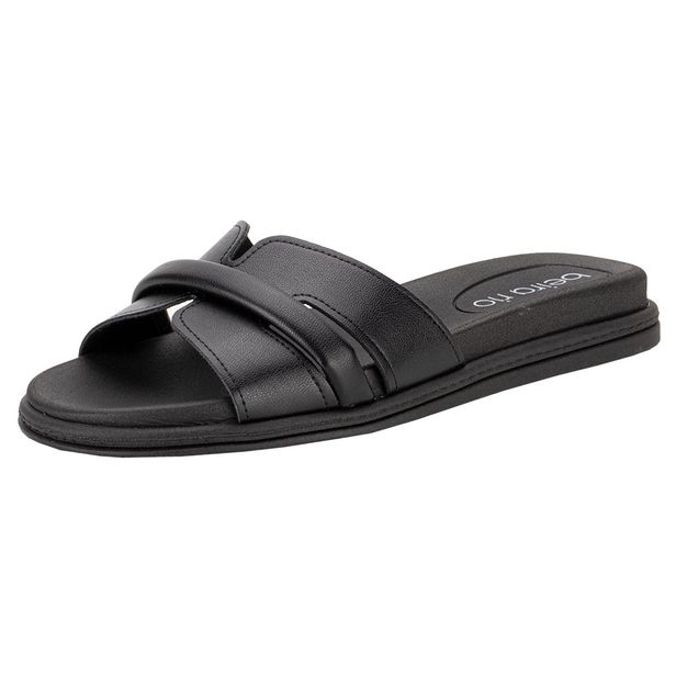 Tamanco Feminino Flat Beira Rio 8528100 PRETO 34