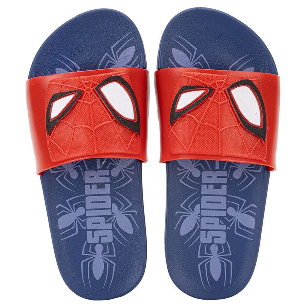 Chinelo Infantil Slide Homem Aranha Grendene Kids 23194 AZUL/VERMELHO 25