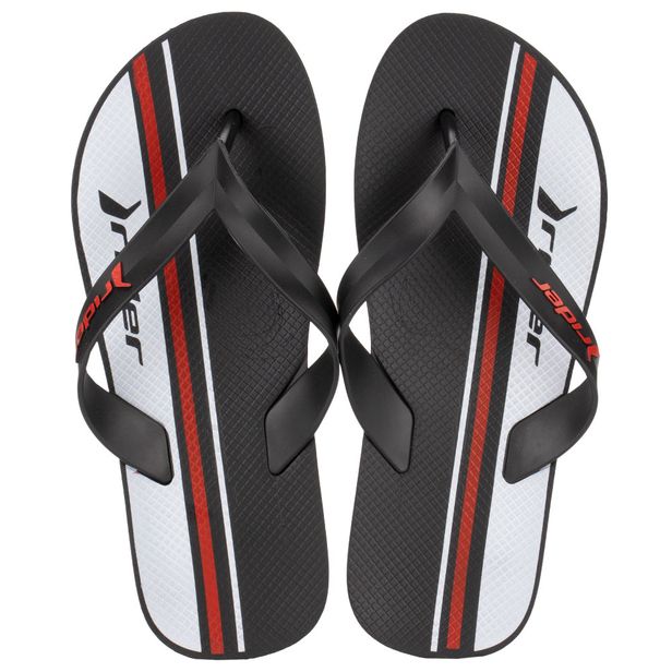 Chinelo Masculino Feel Urban Rider - 12318 PRETO/BRANCO 39/40