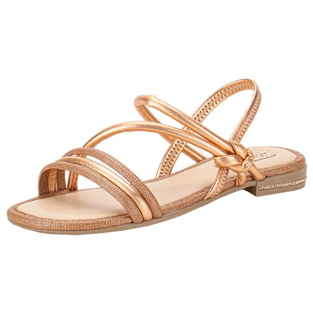 Sandália Infantil Feminina Pink Cats V4882 BRONZE 28