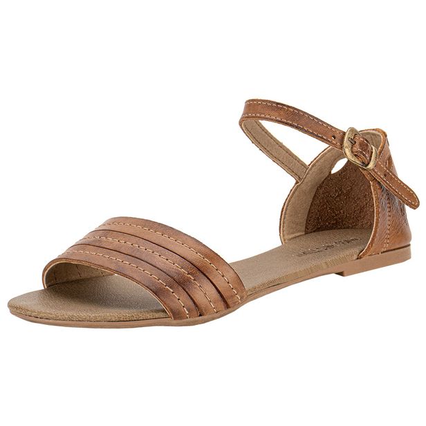 Sandália Feminina Flat Miss Western 120 CHOCOLATE 34