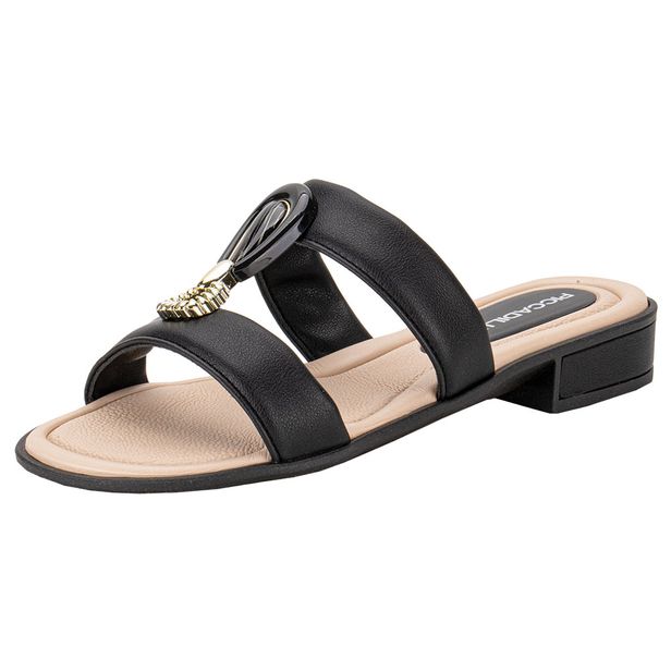 Tamanco Feminino Salto Grosso Piccadilly 590041 PRETO 36
