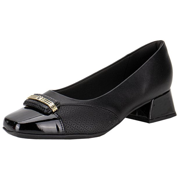 Sapato Feminino Salto Grosso Piccadilly 160078 PRETO 34