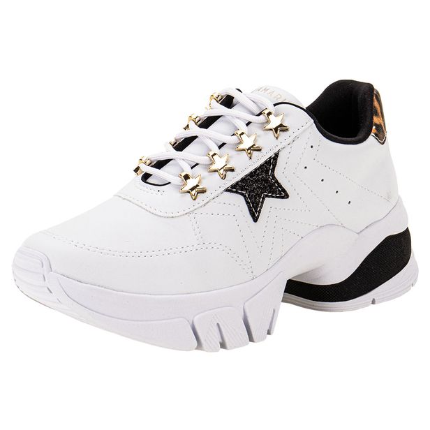 Tênis Feminino Dad Sneaker Ramarim 2480203 BRANCO/PRETO 35