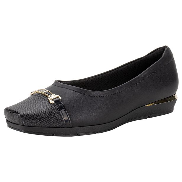 Sapato Feminino Anabela Piccadilly 147305 PRETO 01 35