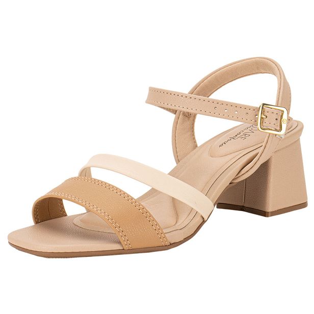 Sandália Feminina Salto Baixo Modare - 7172101 BEGE 01 35