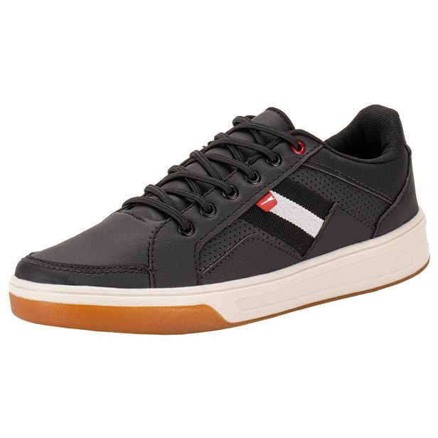 Sapatênis Masculino Rayon - R964 PRETO 01 37