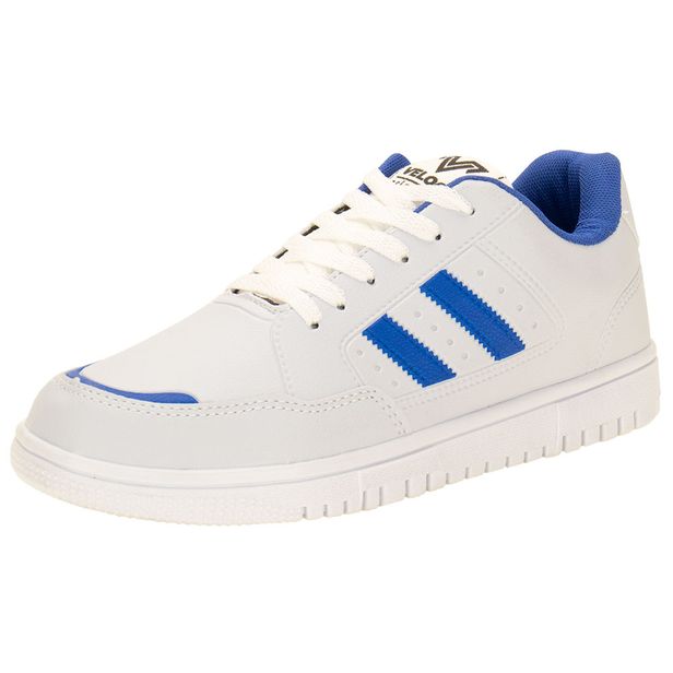 Tênis Masculino Skate Veloce V859 BRANCO/AZUL 40
