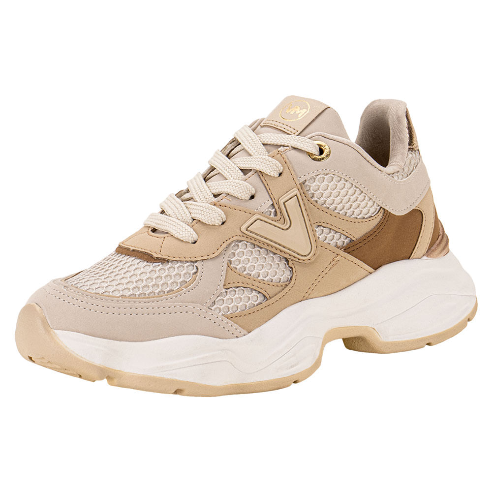 Tenis Chunky Tenis Feminino Cor Bege Tenis Feminino Via Marte