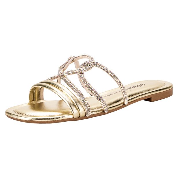 Tamanco Feminino Flat Dakota Y7922 OURO 34