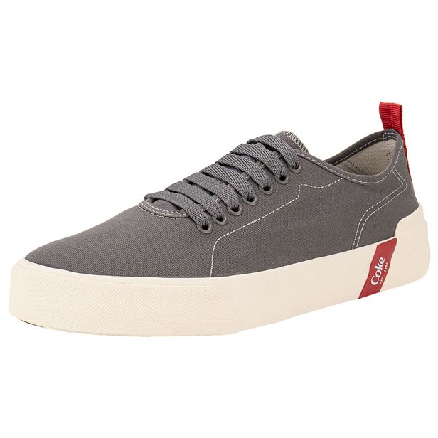 Tênis Masculino Charlotte Canvas Coca-Cola CC2404 CINZA 37