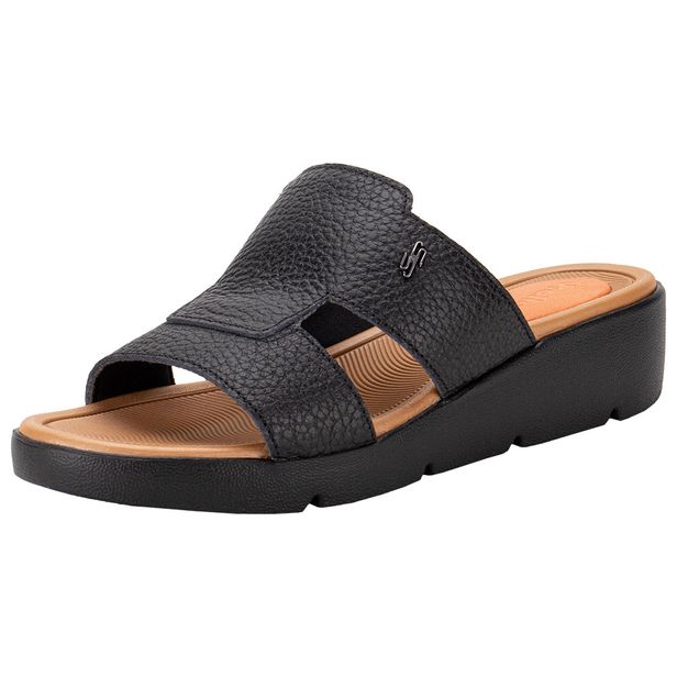 Tamanco Feminino Anabela Usaflex AL4301 PRETO 35