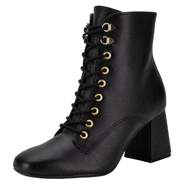 Bota Feminina Coturno Via Marte 236106 PRETO 34