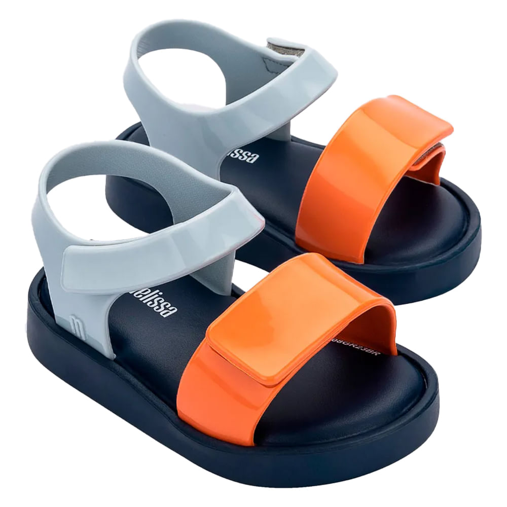 Mini Melissa Jump Baby 32834 AZUL/LARANJA | Clovis Calçados