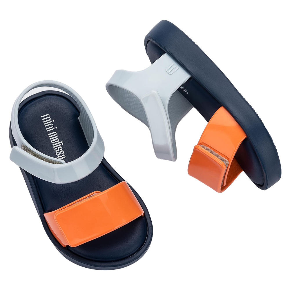 Mini Melissa Jump Baby 32834 AZUL/LARANJA | Clovis Calçados