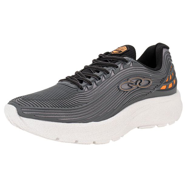 Tênis Masculino Fluir Olympikus 43542347 CINZA/LARANJA 39