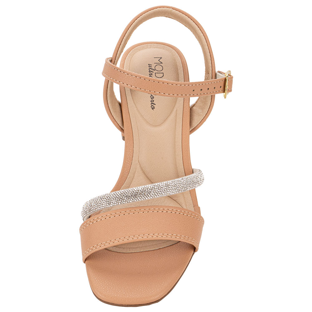 その他 Saltarelli Sandália Salto Grosso Mousse Entrelaçar - Encante-se | Bubblê