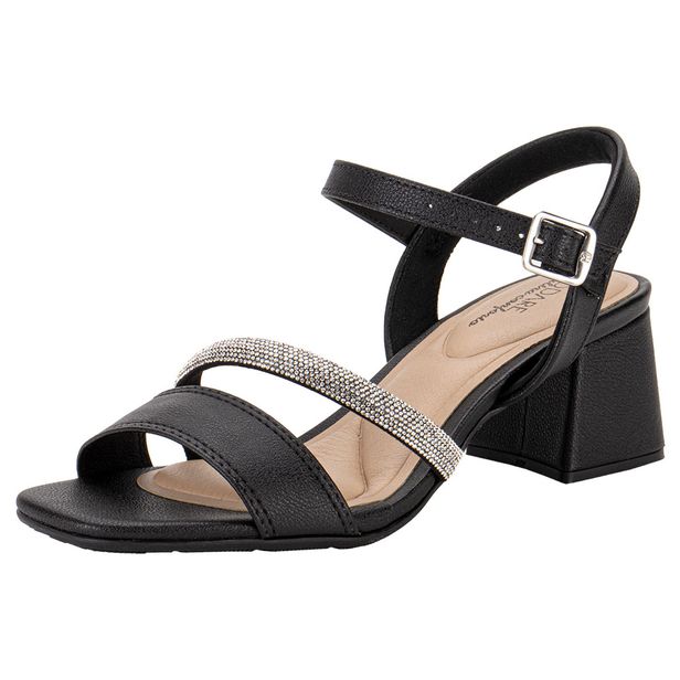 Sandália Feminina Salto Grosso Modare 7172123 PRETO 34