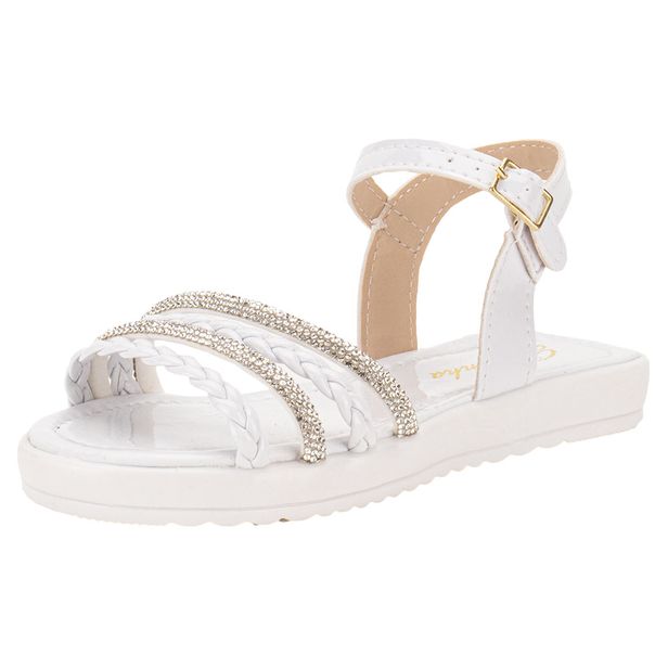 Sandália Infantil Feminina Baby Gracinha 756 BRANCO 21