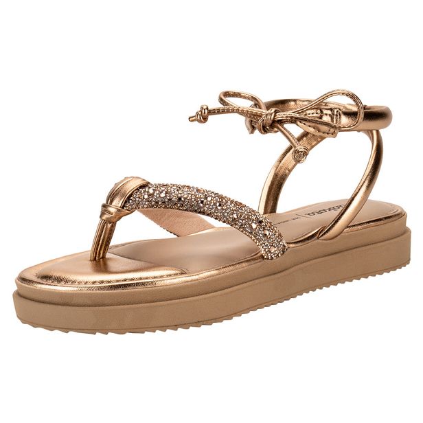 Sandália Feminina Flat Dakota Y7632 BRONZE 34
