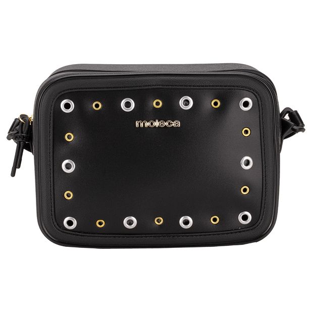 Bolsa Feminina Transversal Moleca 500482 PRETO