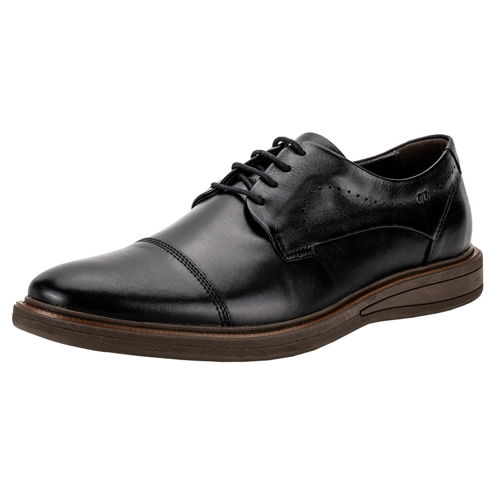 Sapato Masculino Metropolitan Bay Democrata 273101 PRETO/CAFÉ