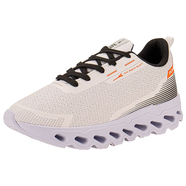 Tênis Masculino Rayon R1517 BRANCO/LARANJA 37