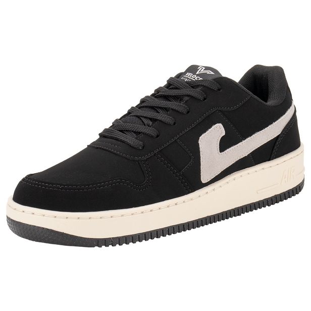 Tênis Masculino Skate Veloce V704 PRETO/CINZA 42