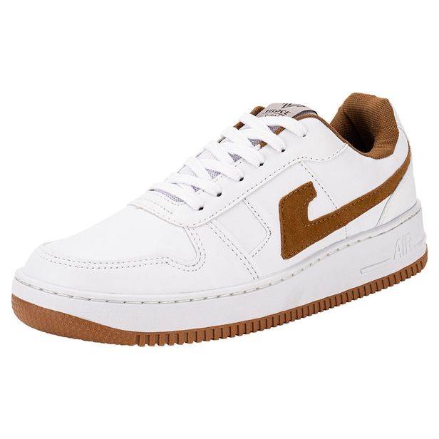Tênis Masculino Skate Veloce V704 BRANCO/BEGE 37