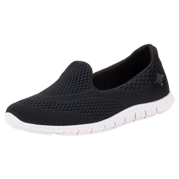 Tênis Feminino Slip On Actvitta 4202552 PRETO/BRANCO 34