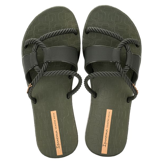 Chinelo Feminino Slide Diversa Ipanema 27232 OLIVA 34