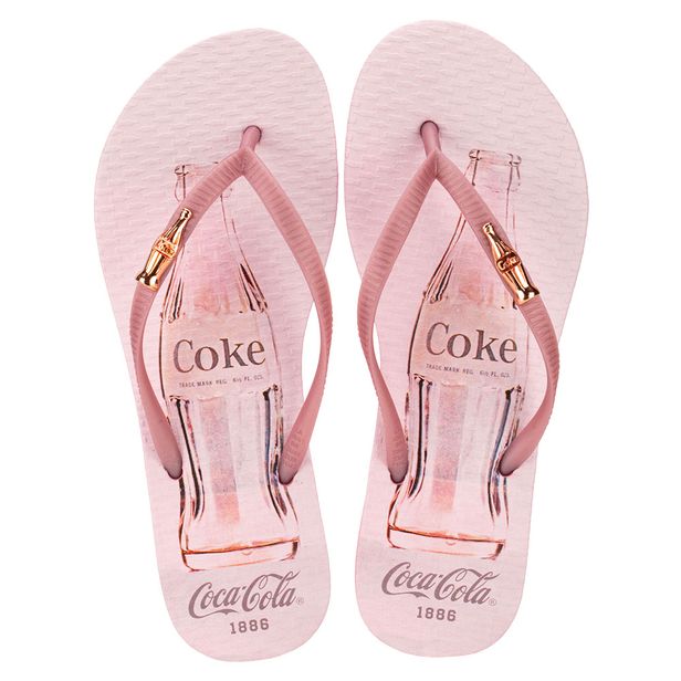 Chinelo Feminino Coke Japan Style Coca Cola CC3984 SALMÃO 33/34