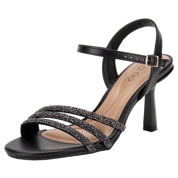 Sandália Feminina Salto Fino Beira Rio 8545 PRETO 35