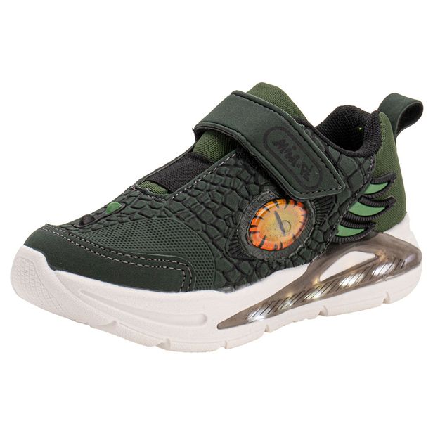 Tênis Infantil Masculino Led Minipé MP2418 VERDE 24