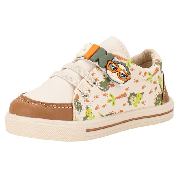 Tênis Infantil Masculino Lindo Jú - 15522 MARFIM 21
