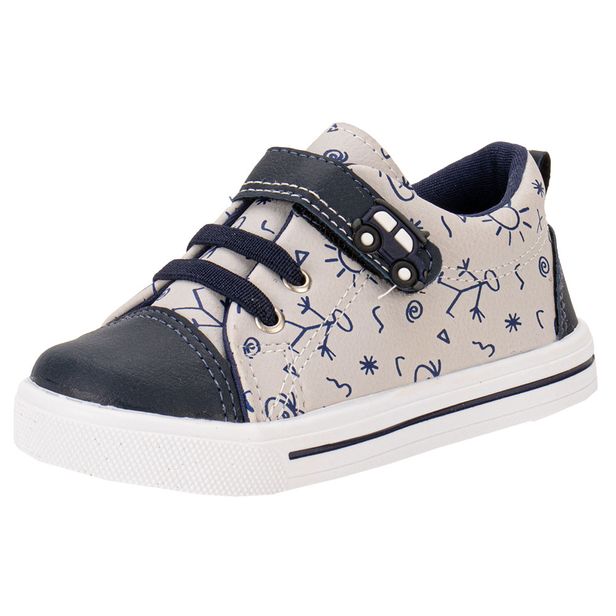 Tênis Infantil Masculino Lindo Jú - 15522 CINZA 01 21
