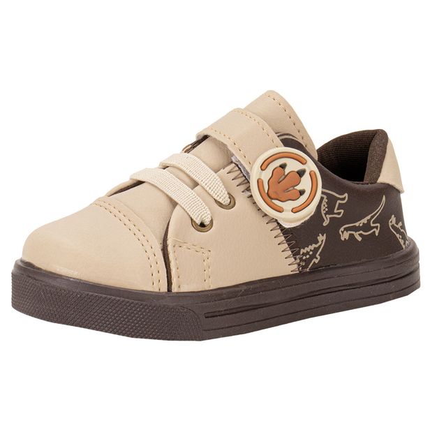 Tênis Infantil Masculino Lindo Jú - 15522 CAFÉ/BEGE 21