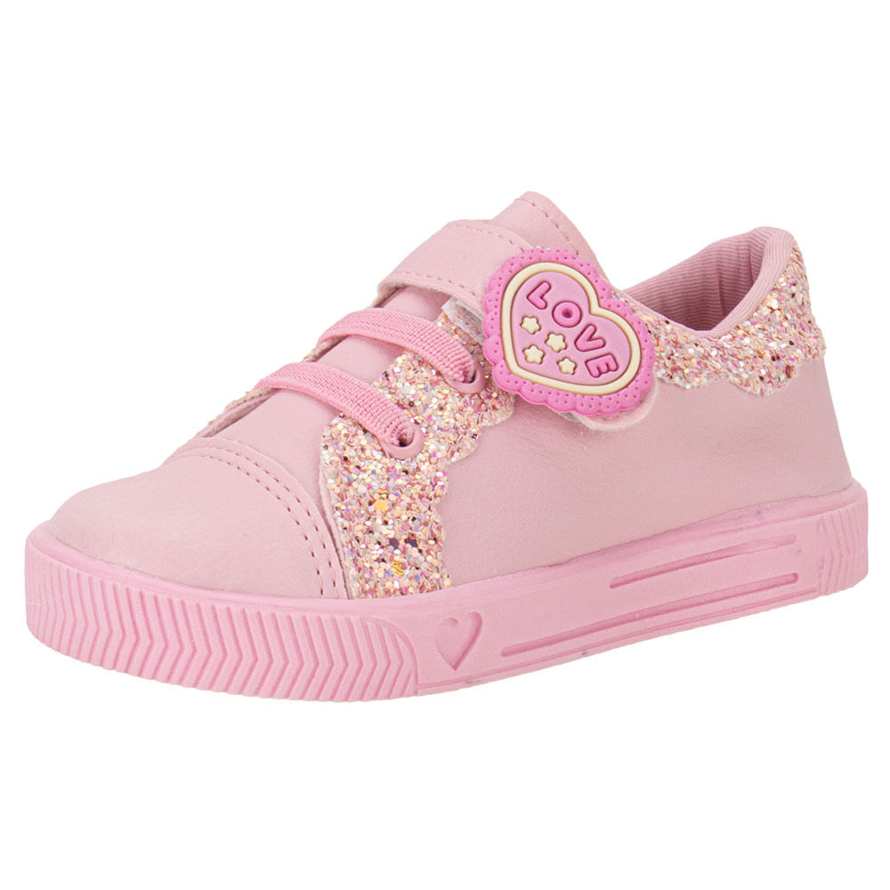 Tênis Infantil Feminino Linda Jú - 15551 ROSA 04 27