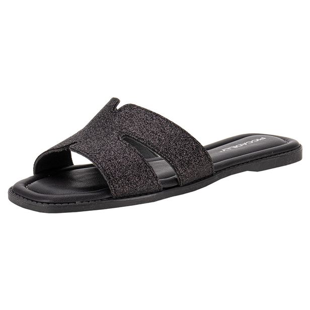 Tamanco Feminino Flat Piccadilly 506013 PRETO 34