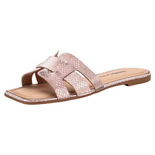 Tamanco Feminino Flat Dakota Y8041 OURO/ROSADO 36