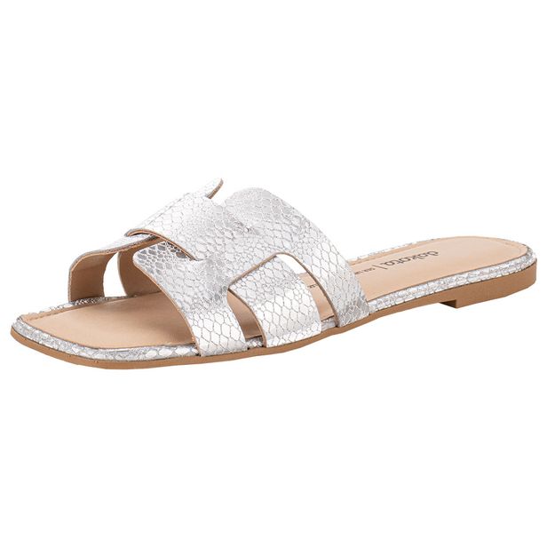 Tamanco Feminino Flat Dakota Y8041 PRATA 36