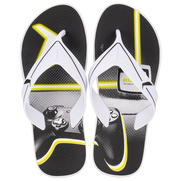 Chinelo Masculino Dash Rider 12471 BRANCO/PRETO 37/38