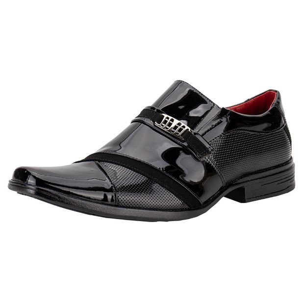 Sapato Masculino Social Bkarellus - 7038 VERNIZ/PRETO 01 37