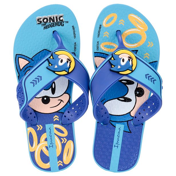 Chinelo Infantil Masculino Sonic Iconic Ipanema 27328 AZUL 31/32