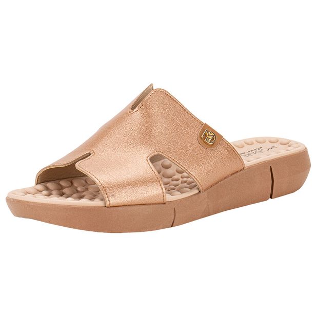 Tamanco Feminino Flat Modare 7142141 OURO/ROSADO 35